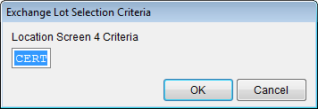 Enter your new criteria