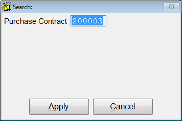 Search by purchase contract