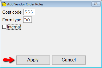 Add a vendor role