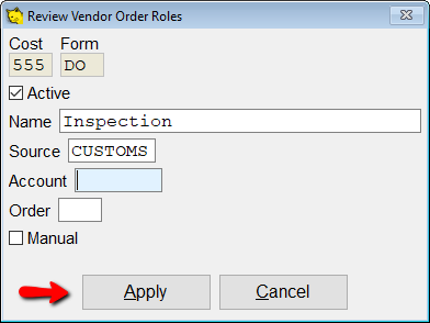 Review vendor roles