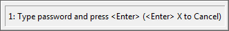 Enter Password 1