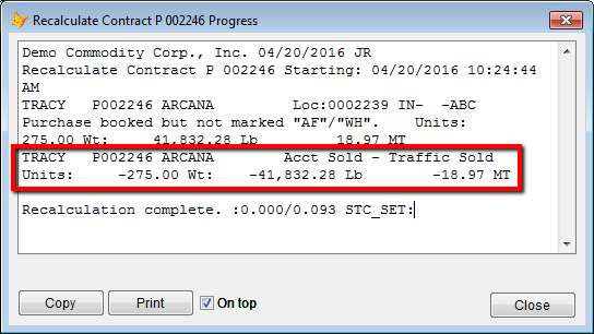 Account Sold- Traffic Sold