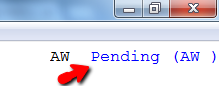 Pending Message on Invoice