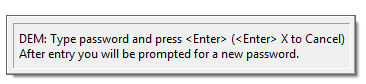 Change a Password via the Prompt
